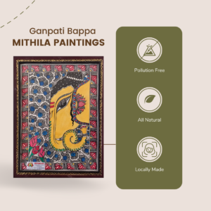 Lord Ganpati Mithila Painting