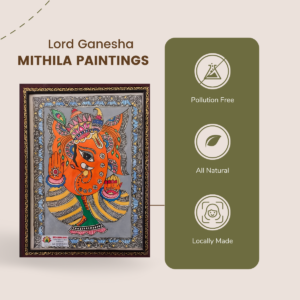 Lord Ganesha Madhubani Painting
