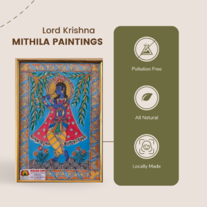 Lord Krishna Madhubani Paintings